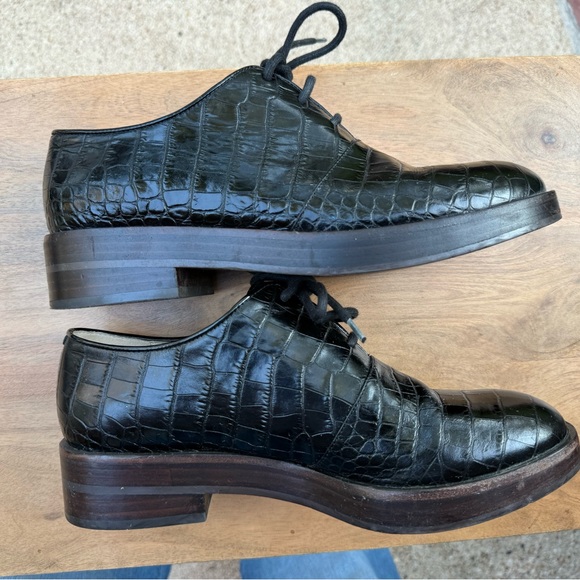 Clark’s Orla Kiely Crock Embossed Oxford Shoe Size 9 - Picture 3 of 12